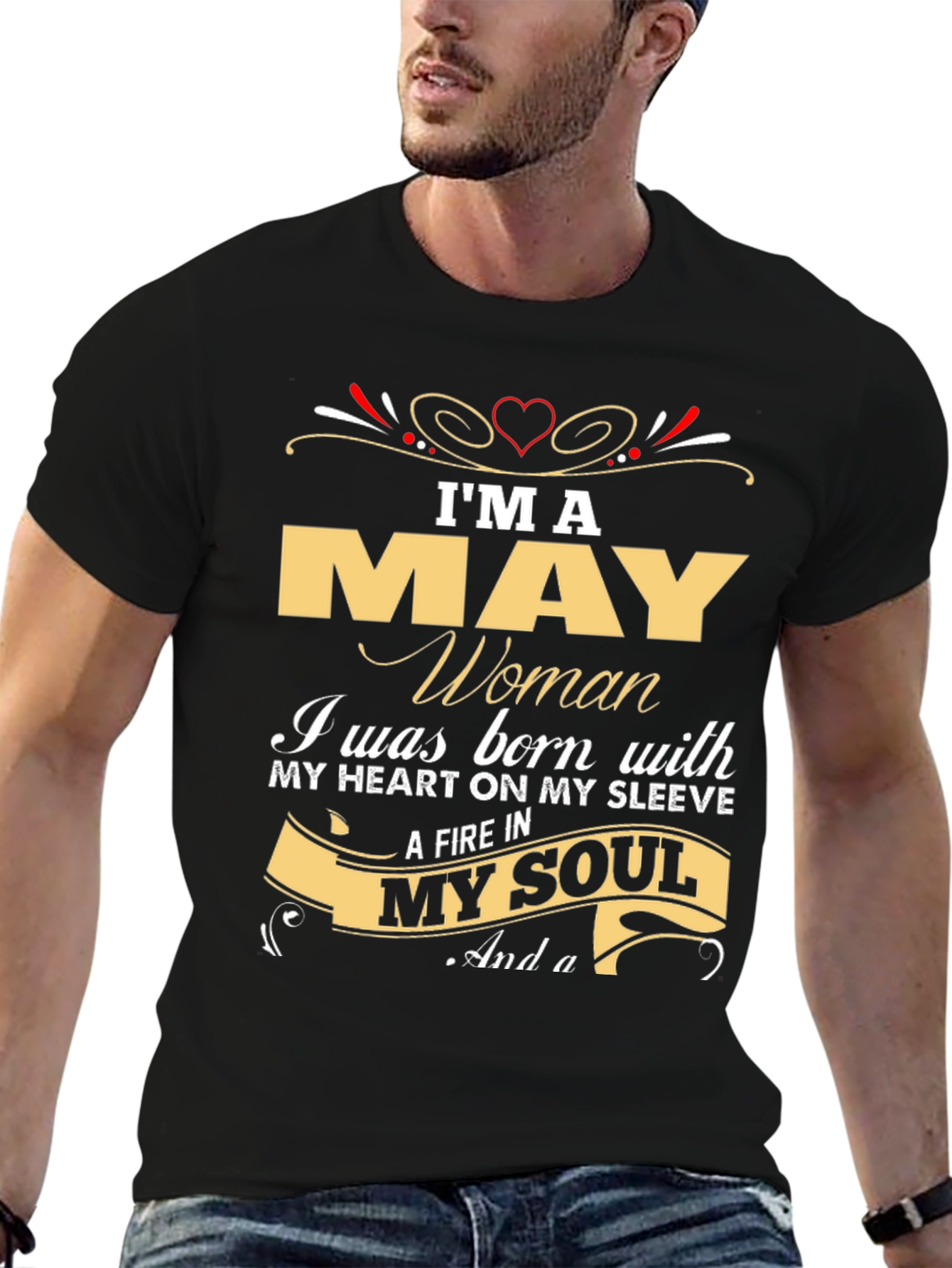 Im A May Woman T-Shirt - Birthday Gift