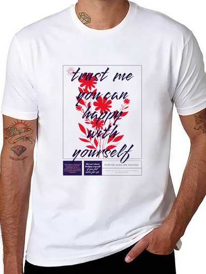 Find Me Not Yourself Black Graphic T-Shirt