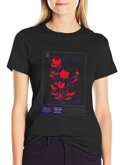 Find Me Not Yourself Black Graphic T-Shirt