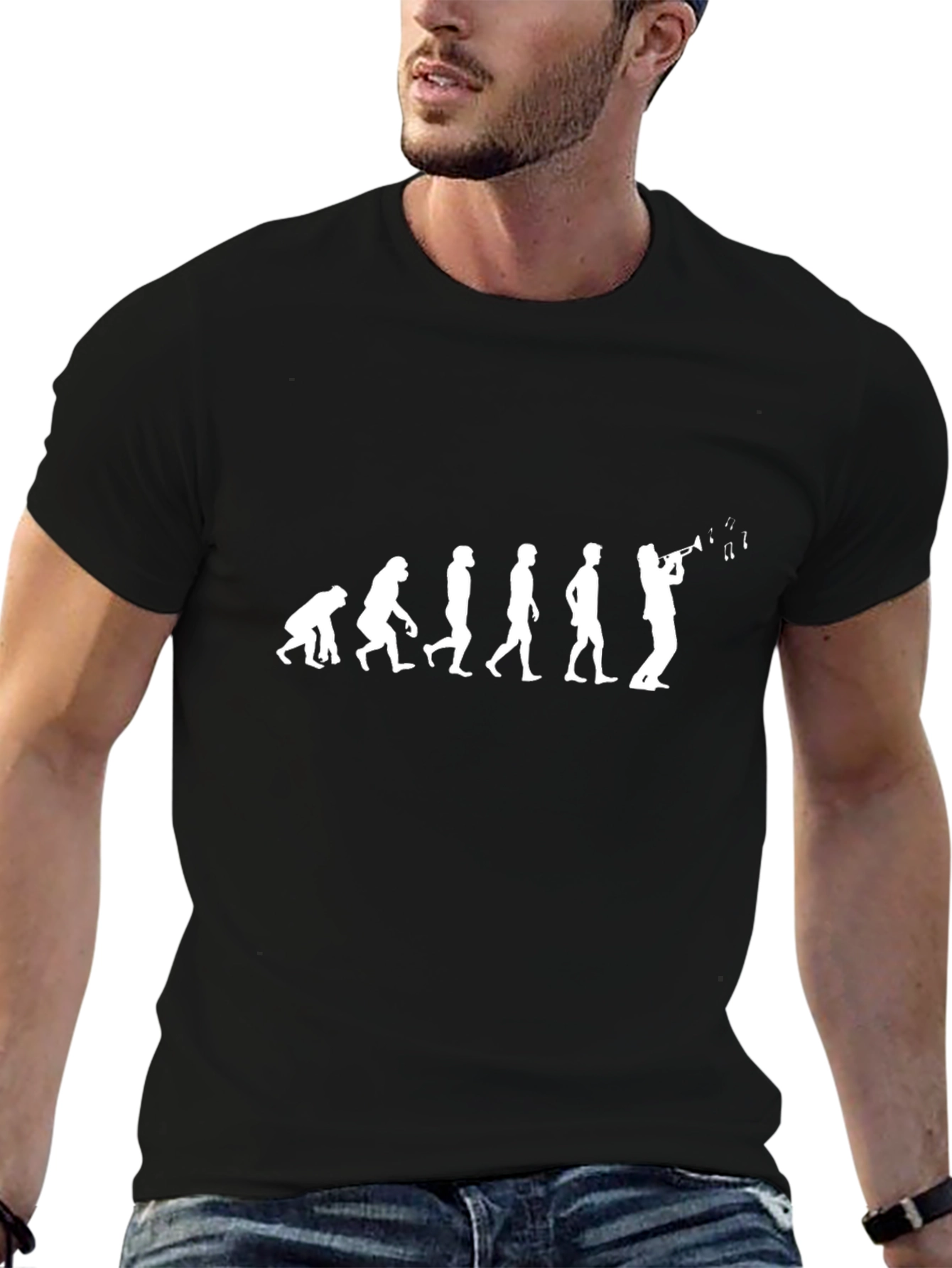 Evolution of Musician T-Shirt - Black