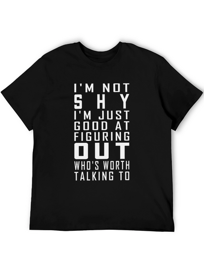 Funny Introvert T-Shirt - Im Not Shy Just Selective