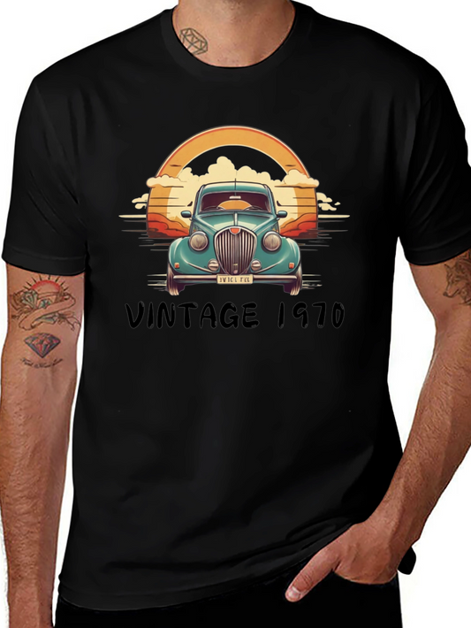 Vintage 1970 Car Graphic T-Shirt