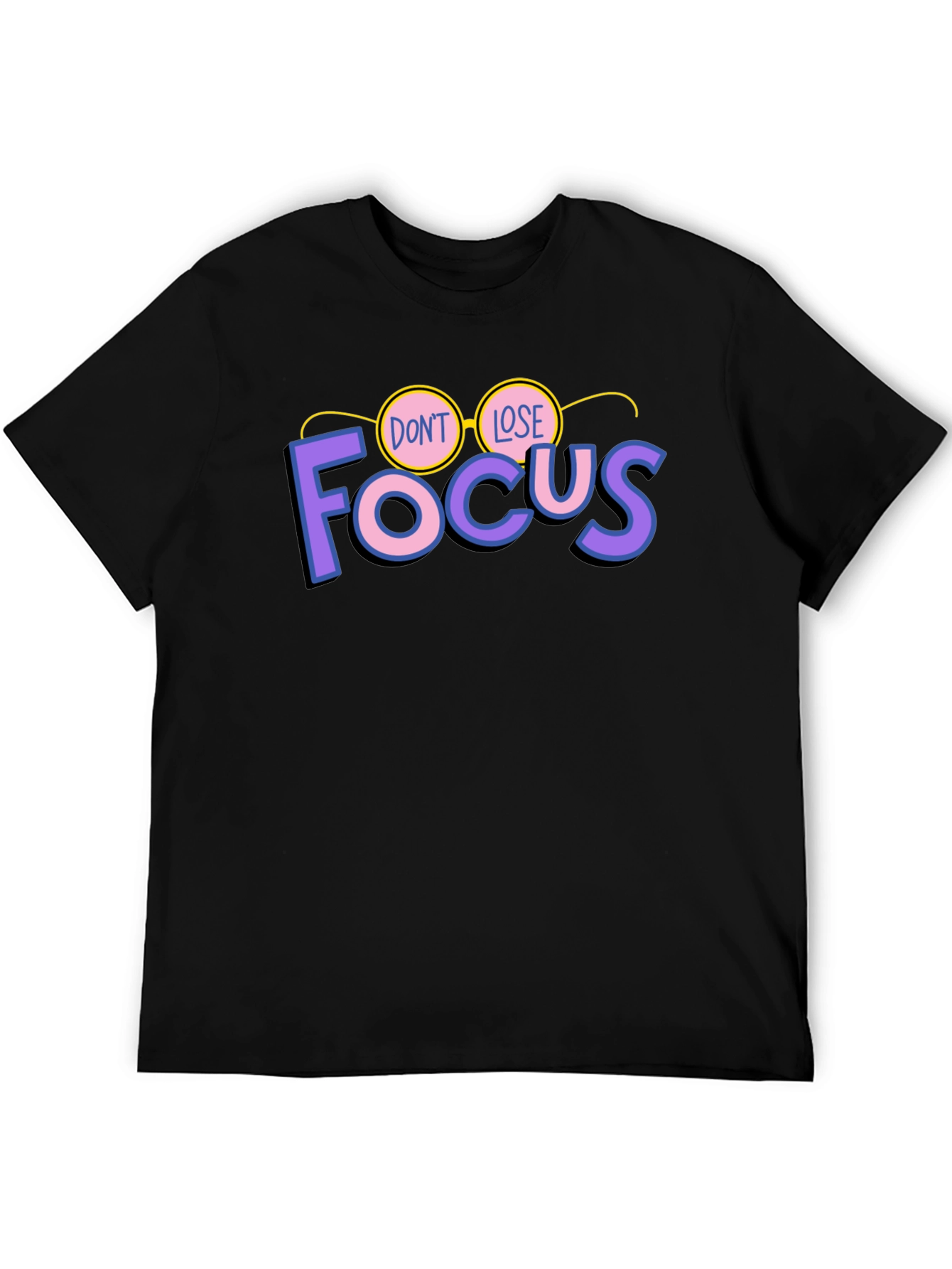 Dont Lose Focus Black Graphic Tee