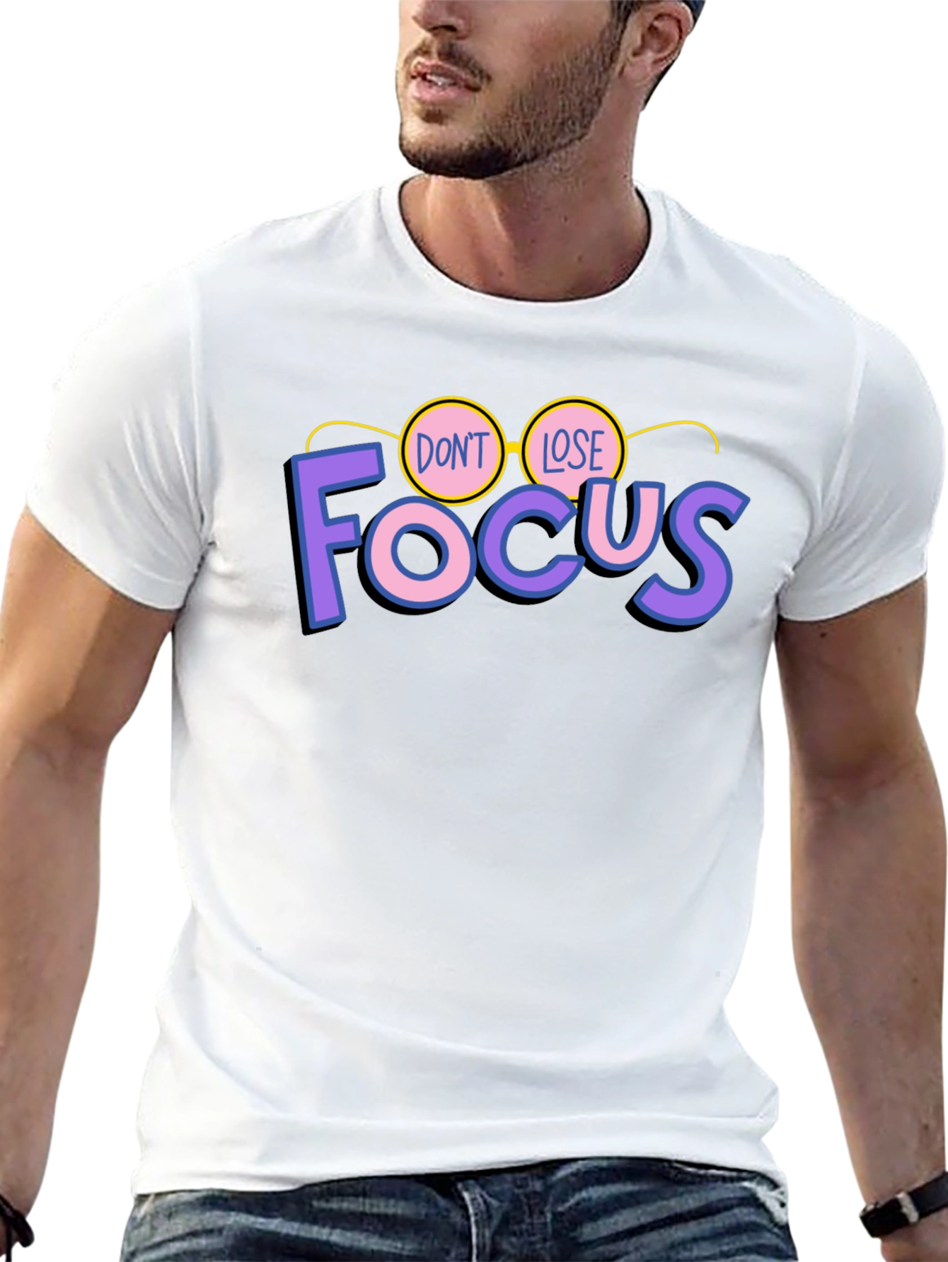 Dont Lose Focus Black Graphic Tee