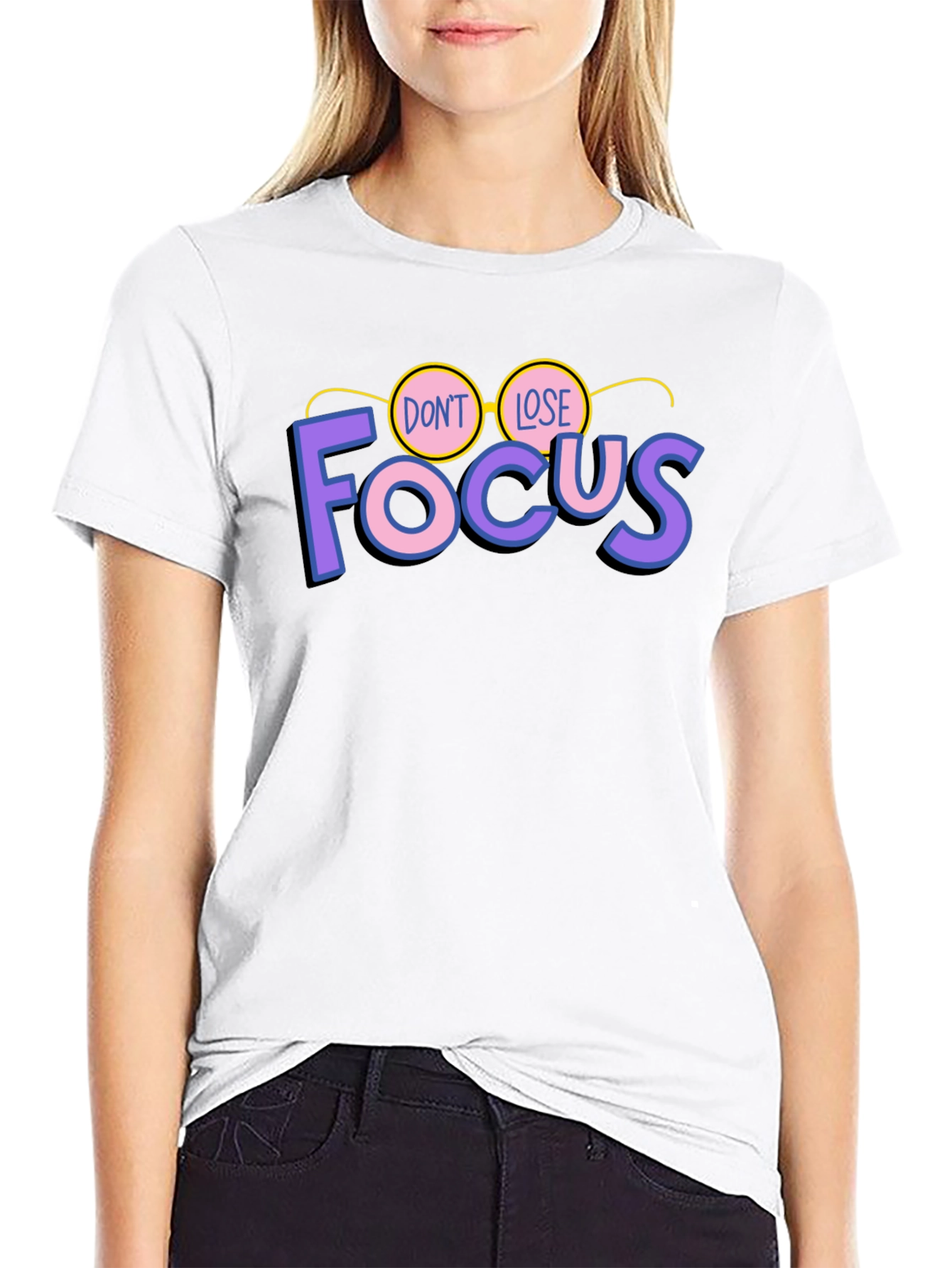 Dont Lose Focus Black Graphic Tee