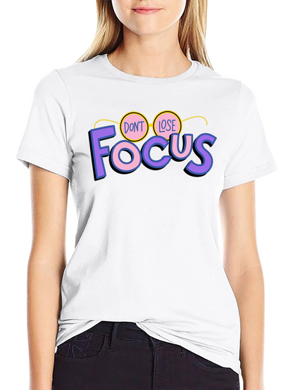 Dont Lose Focus Black Graphic Tee