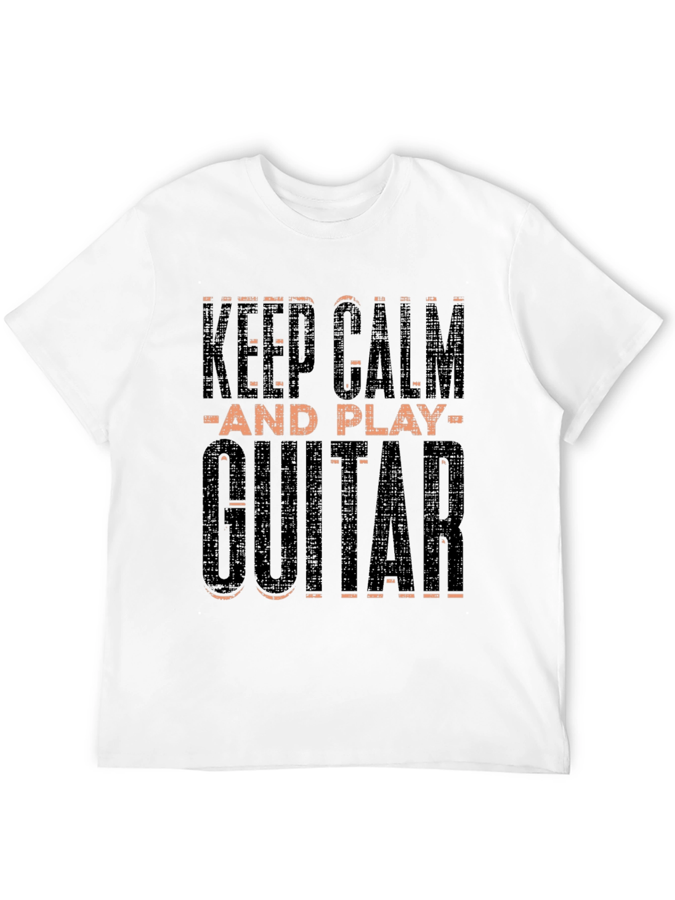 Keep Calm and Play Guitar Black T-Shirt