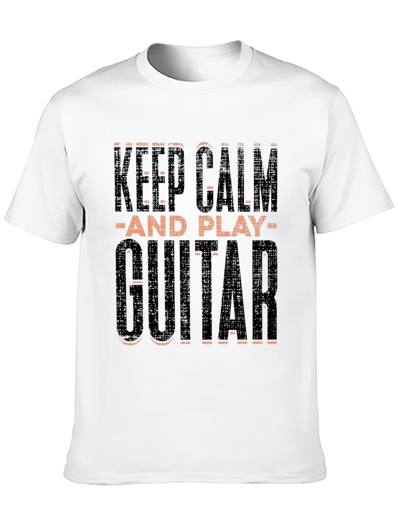Keep Calm and Play Guitar Black T-Shirt
