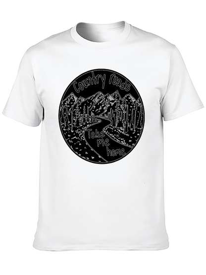 Country Roads Graphic T-Shirt Black