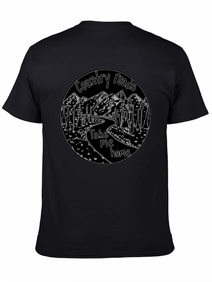 Country Roads Graphic T-Shirt Black