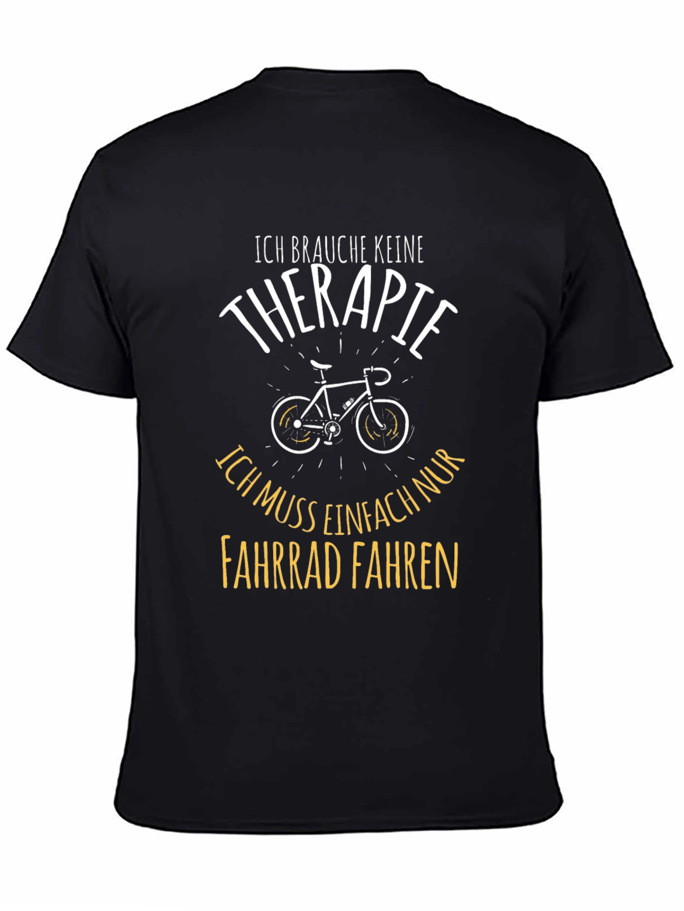 Funny Cycling T-Shirt: Therapy? I Need to Ride!