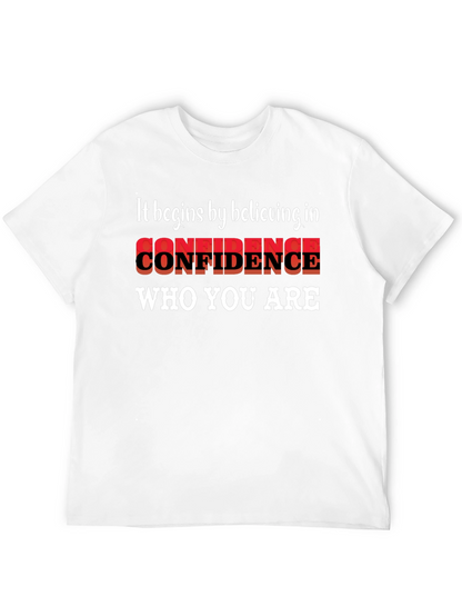 Believe in Confidence Black Graphic Tee