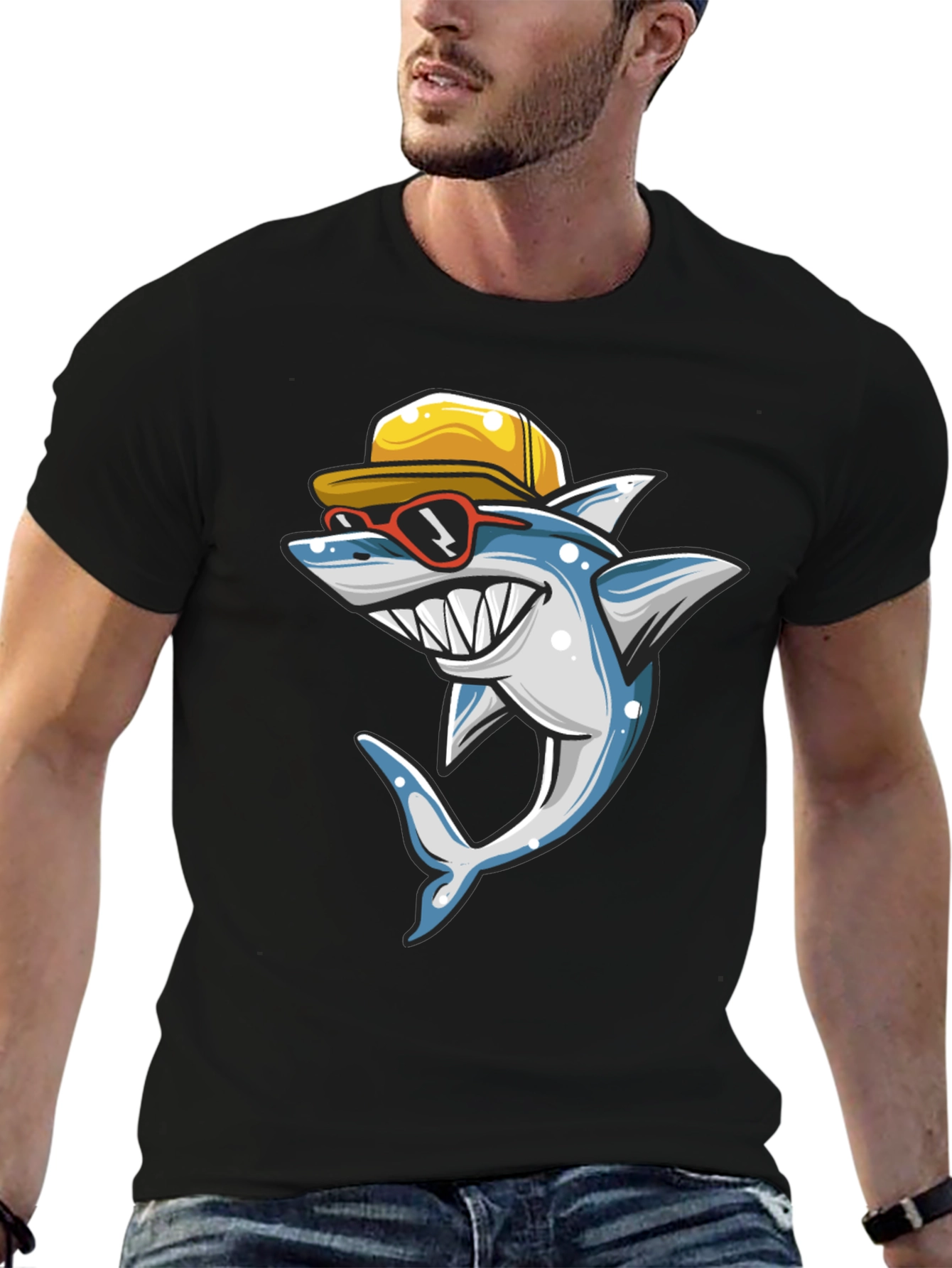 Cool Shark Graphic T-Shirt - Summer Style