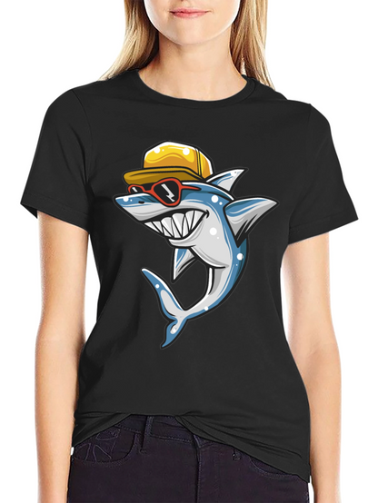 Cool Shark Graphic T-Shirt - Summer Style