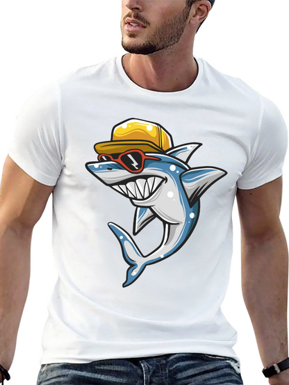 Cool Shark Graphic T-Shirt - Summer Style