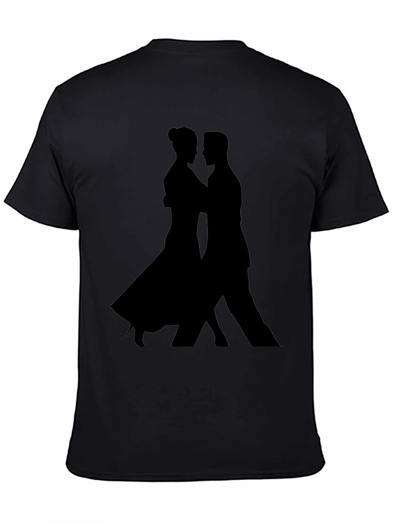 Tango Silhouette Graphic Tee - Sleek Black Shirt
