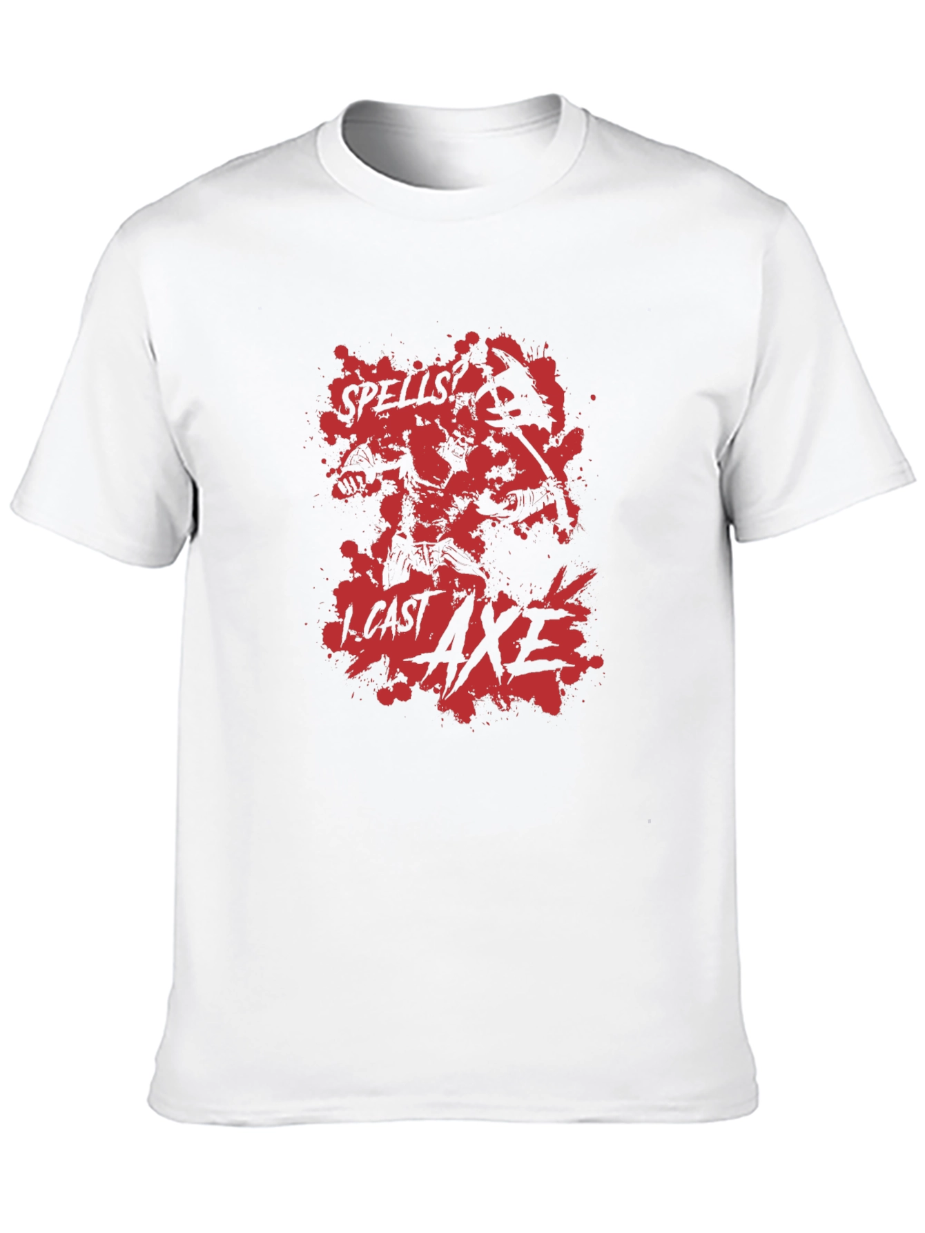 Spells I Cast Axe Black T-Shirt