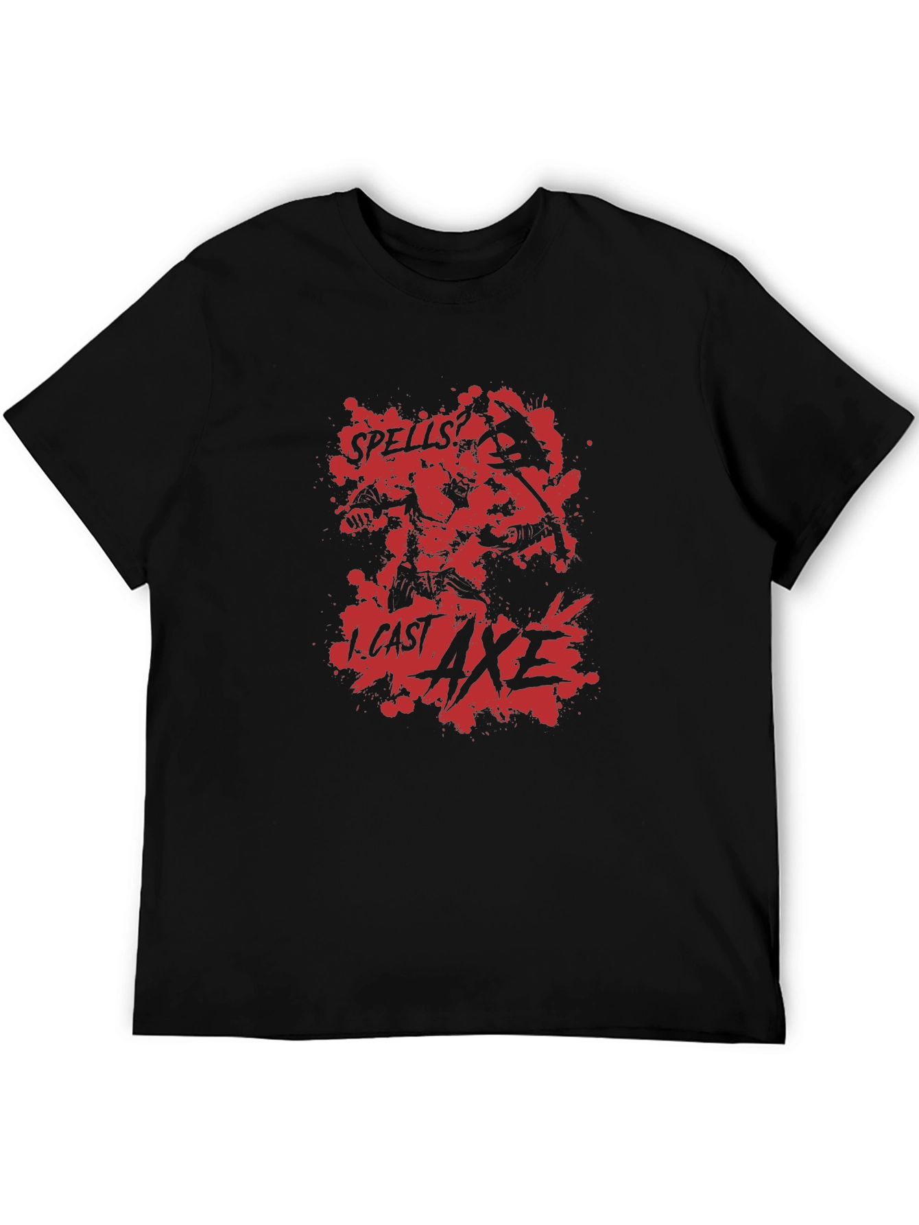 Spells I Cast Axe Black T-Shirt