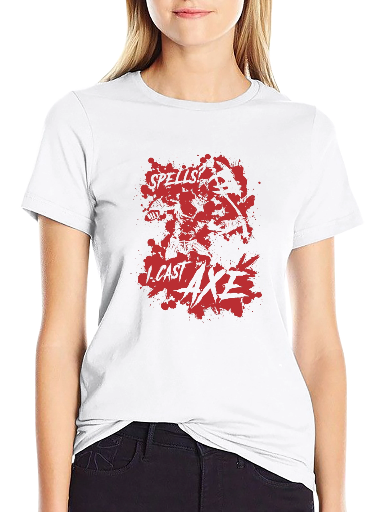 Spells I Cast Axe Black T-Shirt