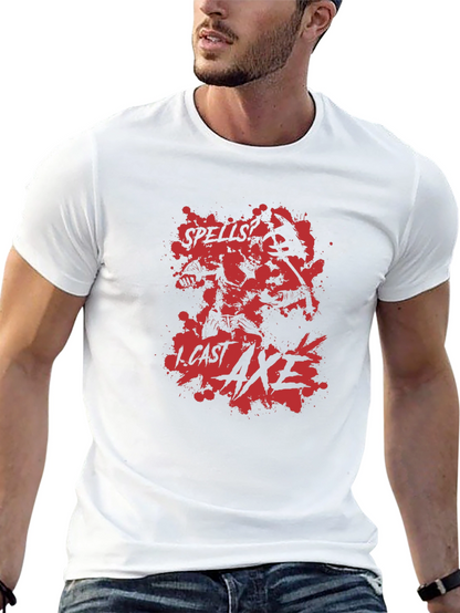 Spells I Cast Axe Black T-Shirt