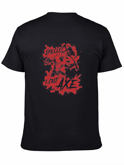 Spells I Cast Axe Black T-Shirt