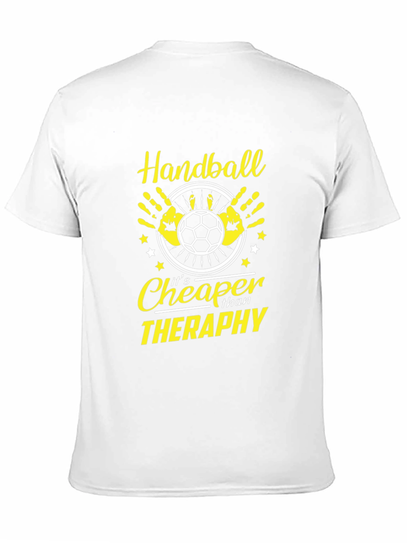 Handball Cheaper Than Therapy Black T-Shirt