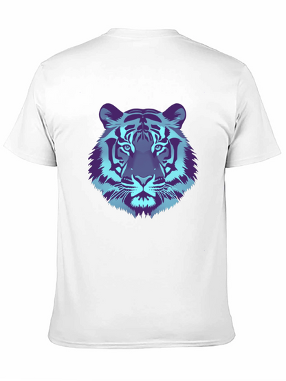 Cool Tiger Graphic Tee - Black Cotton T-Shirt