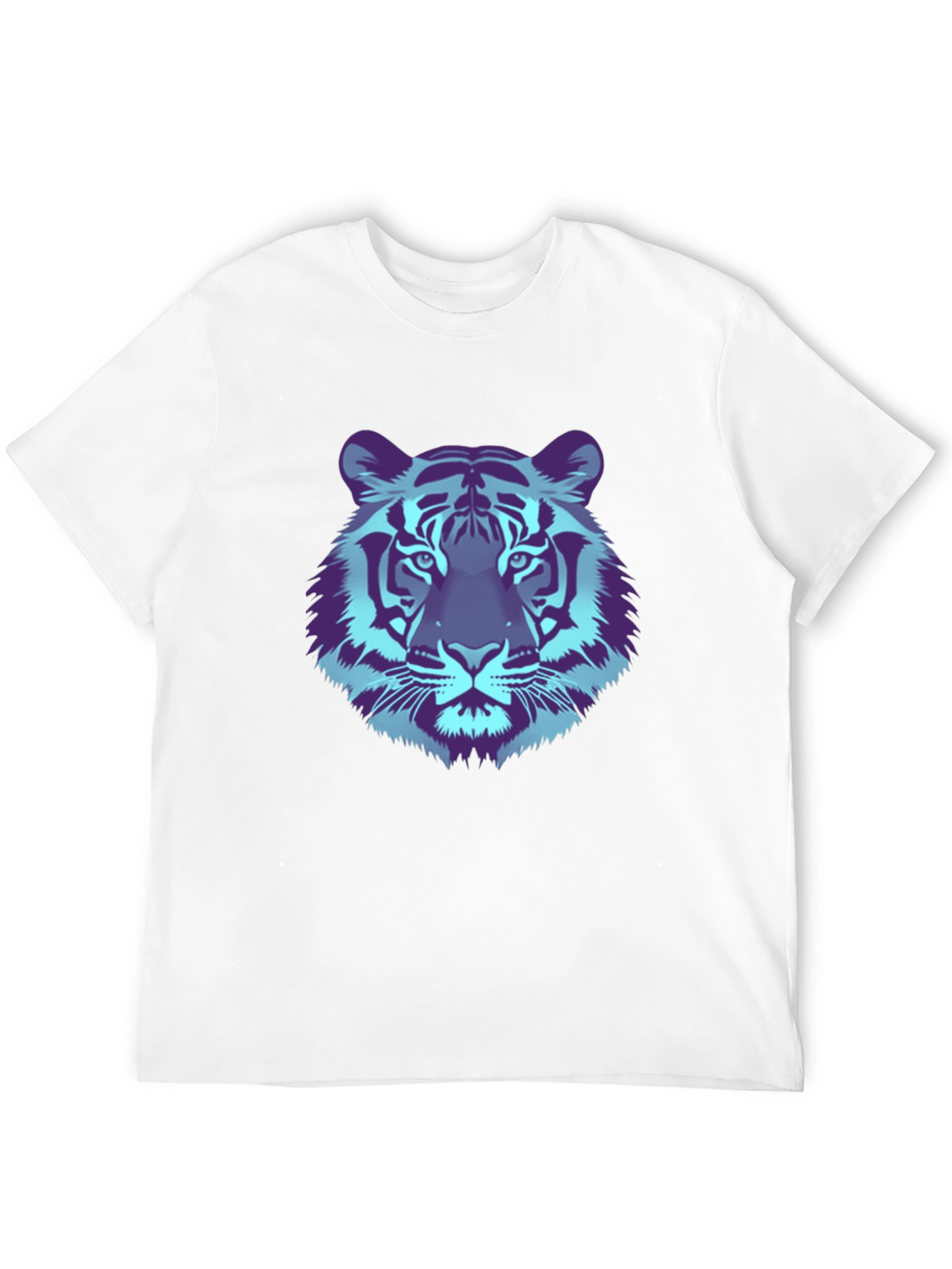 Cool Tiger Graphic Tee - Black Cotton T-Shirt