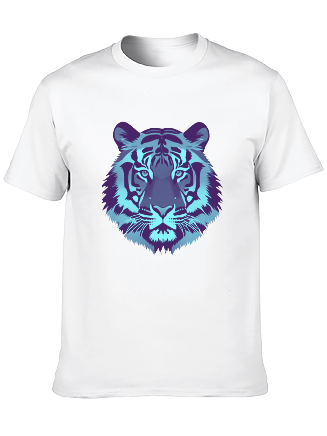 Cool Tiger Graphic Tee - Black Cotton T-Shirt