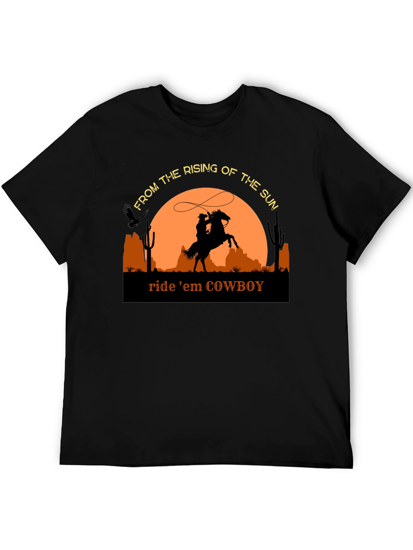 Cowboy Silhouette T-Shirt - Ride em Cowboy
