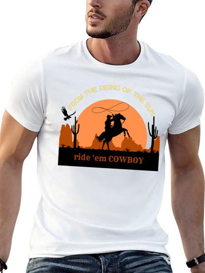 Cowboy Silhouette T-Shirt - Ride em Cowboy