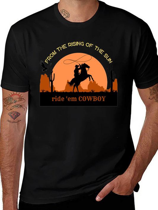 Cowboy Silhouette T-Shirt - Ride em Cowboy