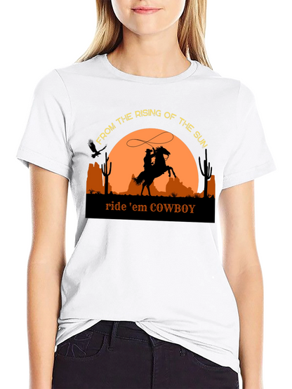 Cowboy Silhouette T-Shirt - Ride em Cowboy