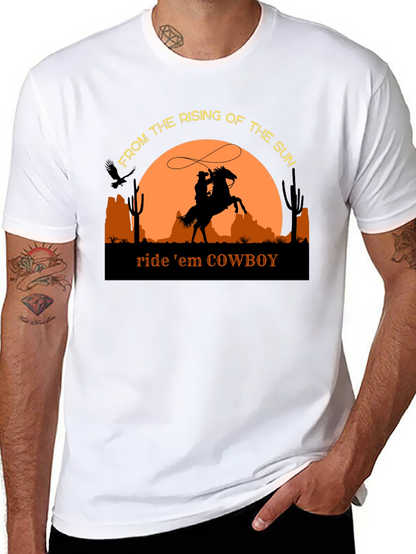 Cowboy Silhouette T-Shirt - Ride em Cowboy