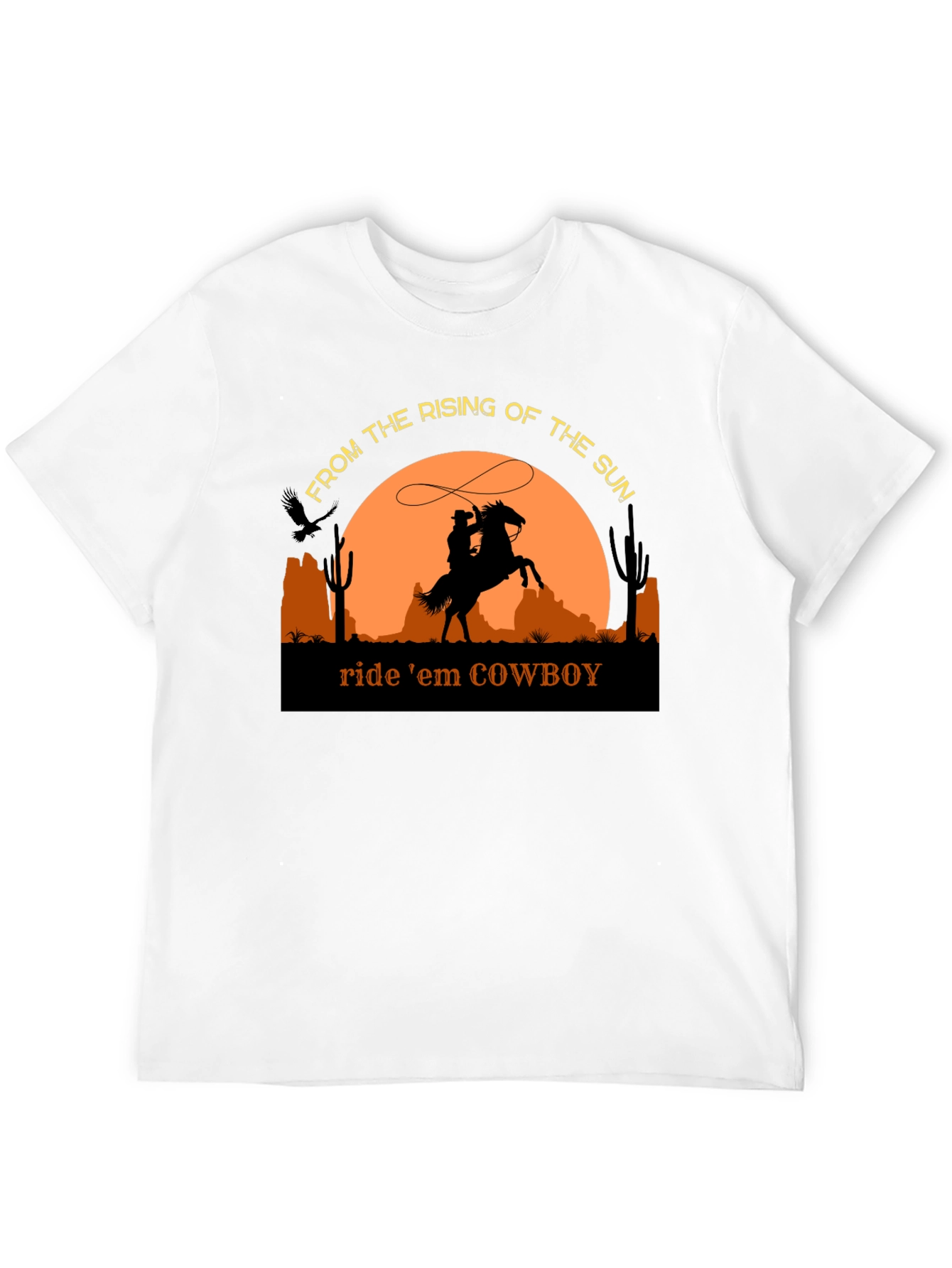 Cowboy Silhouette T-Shirt - Ride em Cowboy