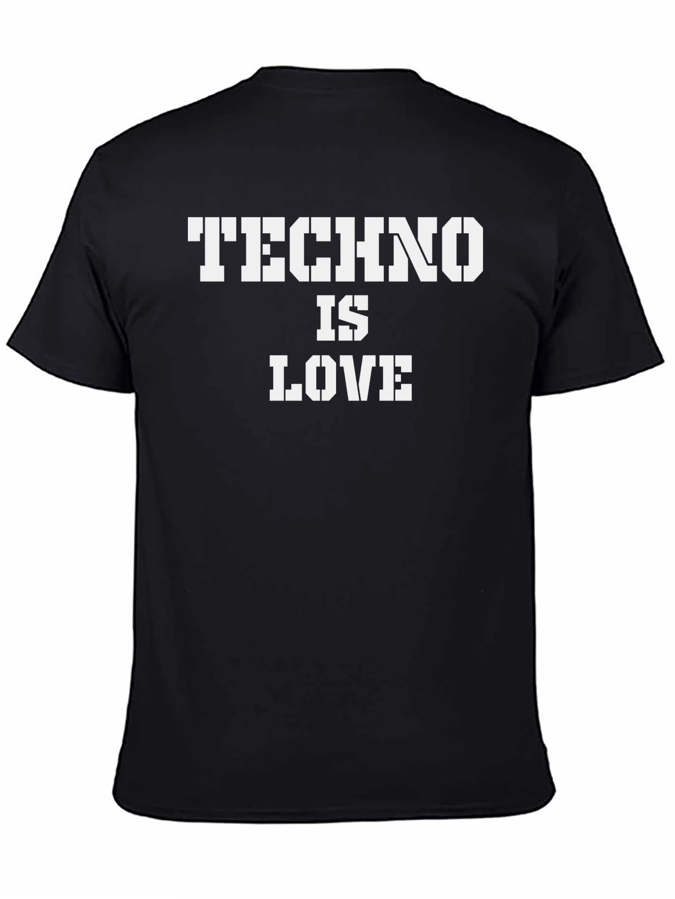 Techno is Love Black T-Shirt