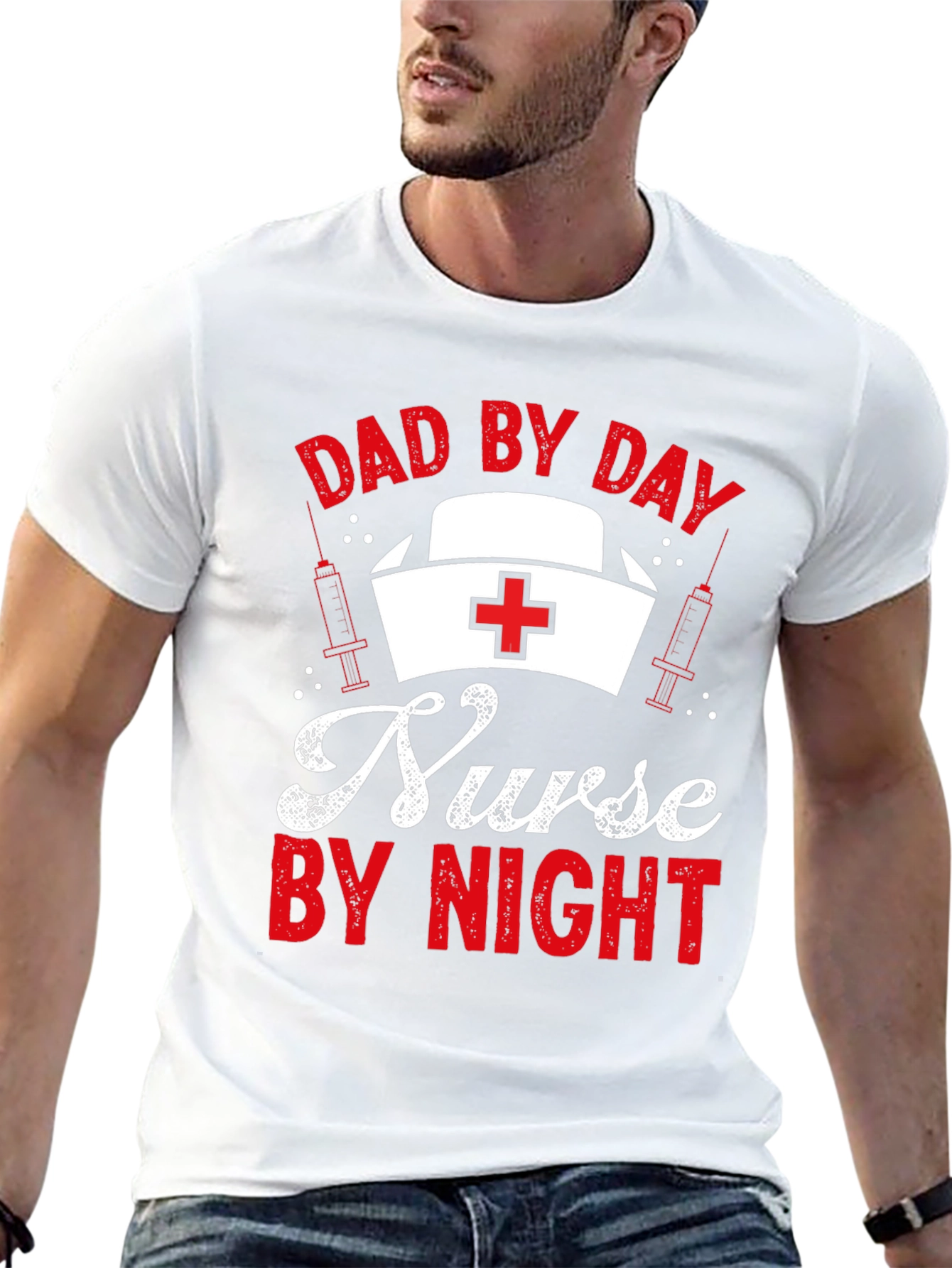 Dad By Day Nurse By Night T-Shirt