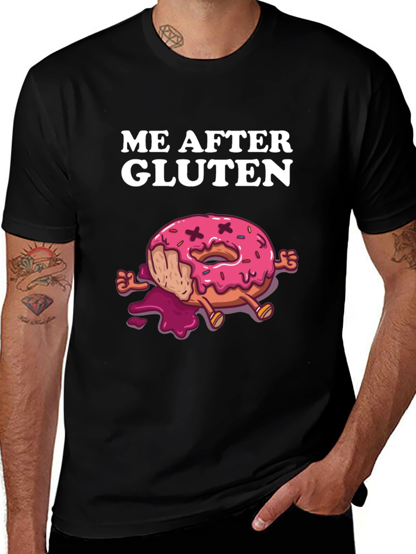 Me After Gluten T-Shirt - Funny Donut Design