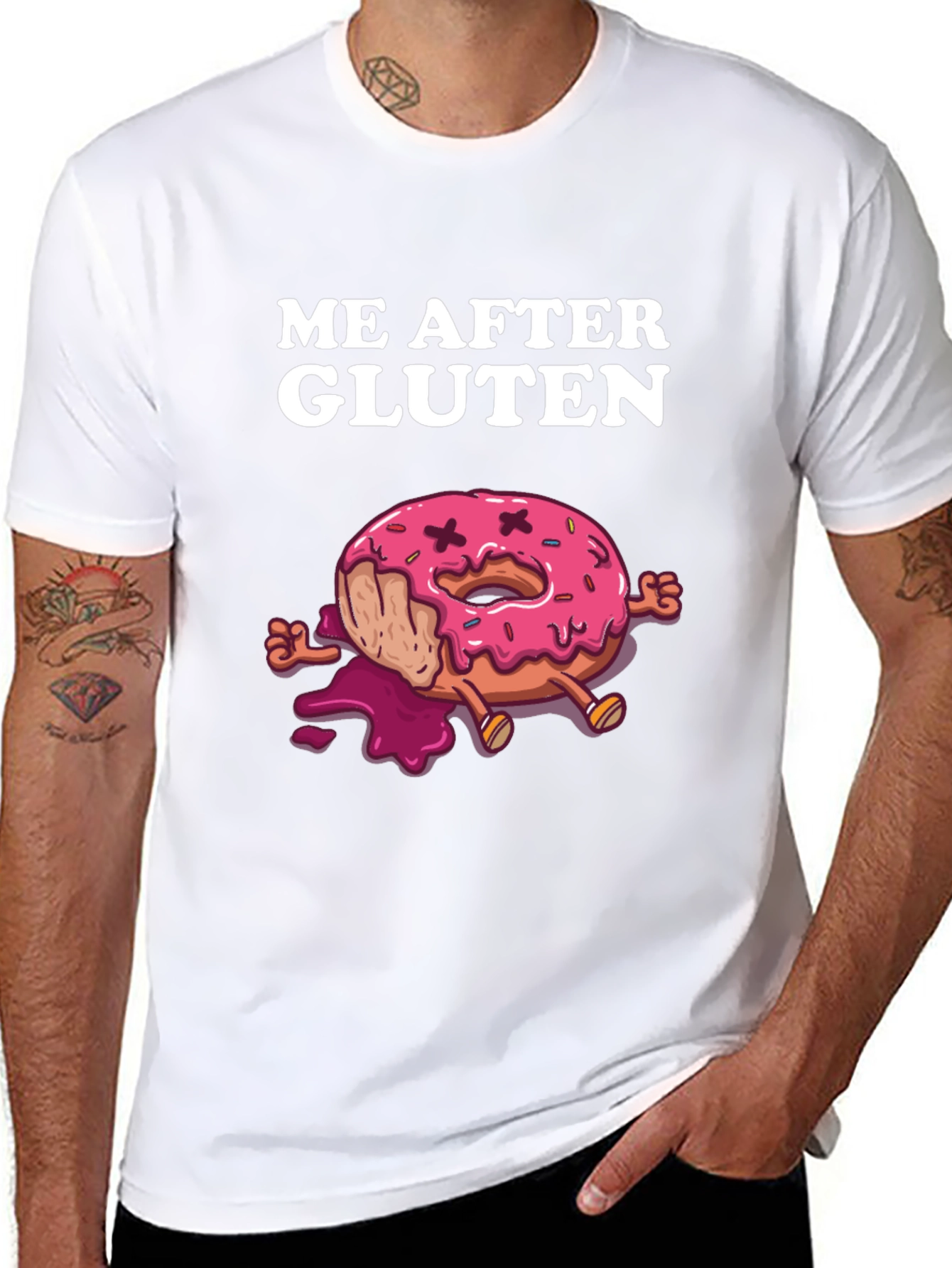 Me After Gluten T-Shirt - Funny Donut Design