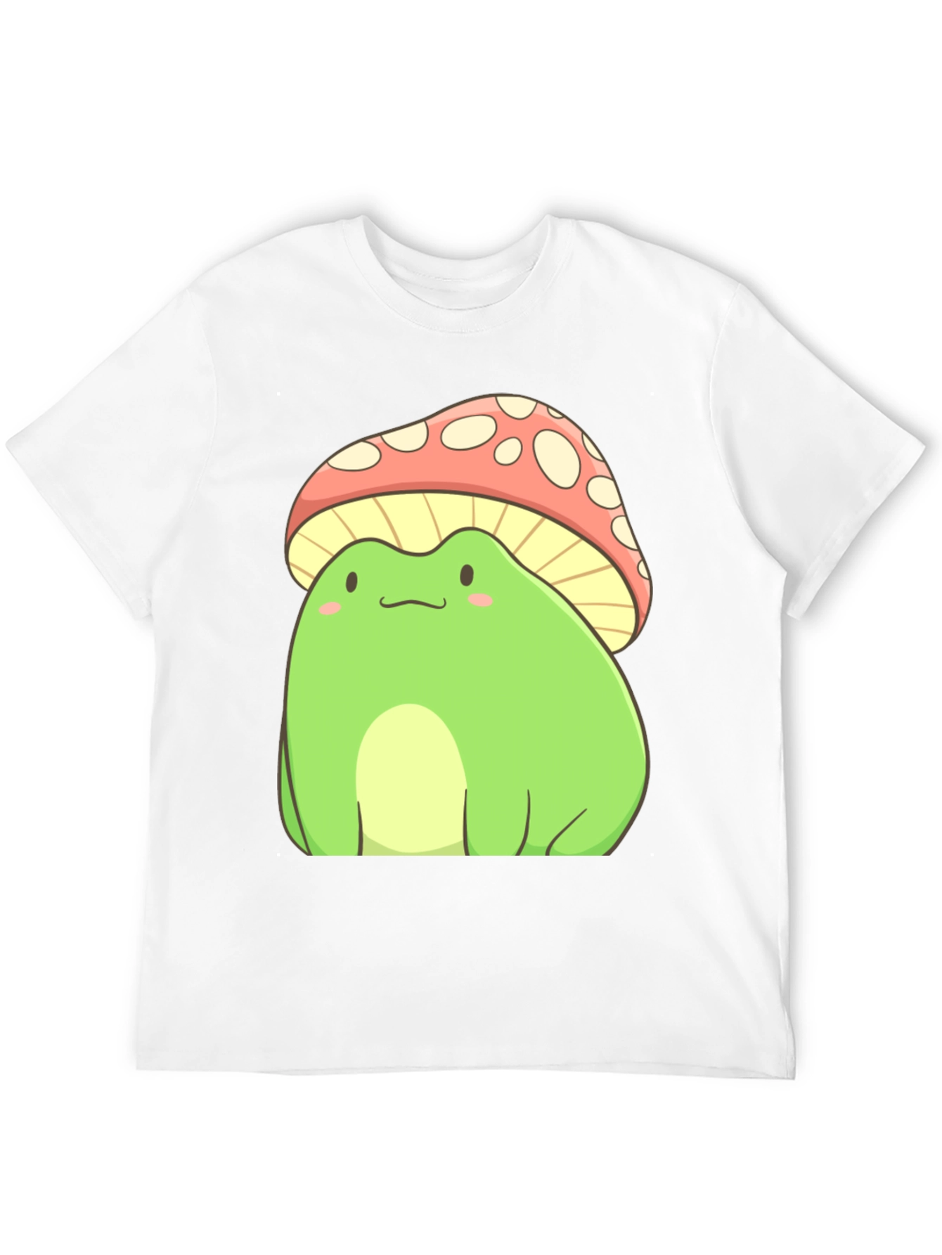 Frog Mushroom T-Shirt - Cute Cartoon Style
