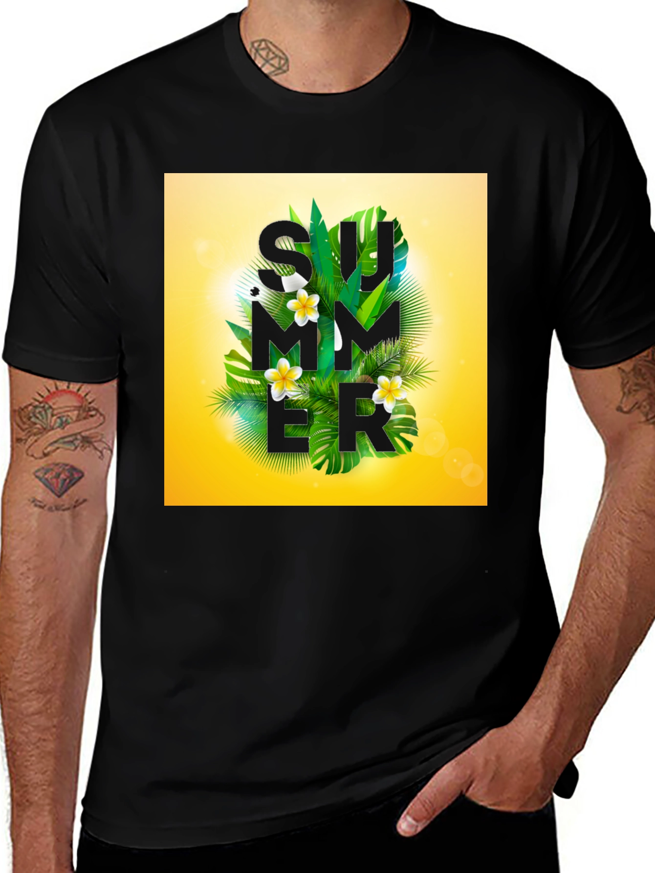 Tropical Summer Graphic T-Shirt