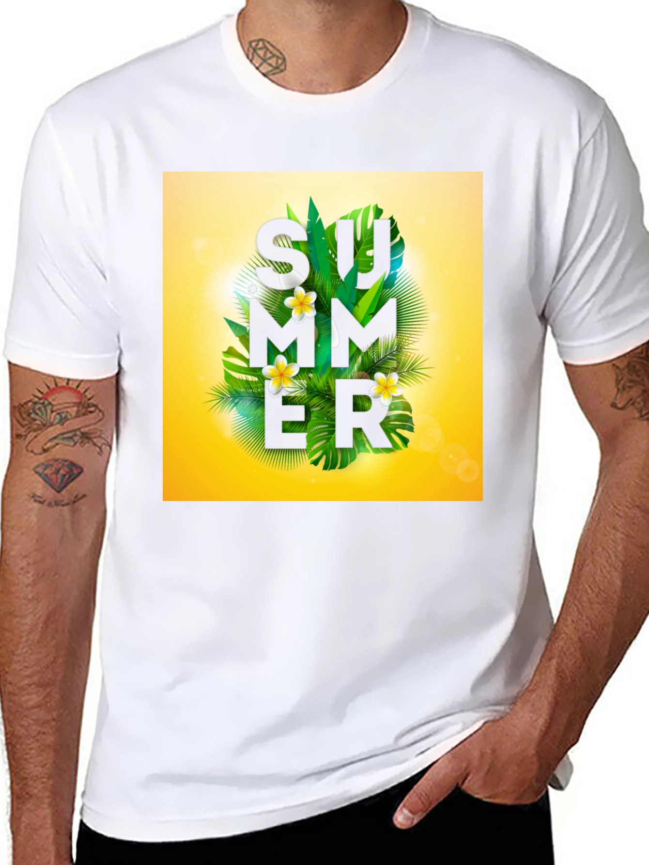 Tropical Summer Graphic T-Shirt