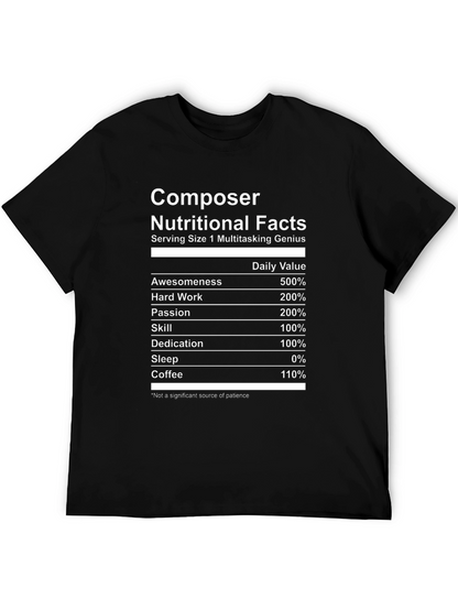 Composer Nutritional Facts T-Shirt