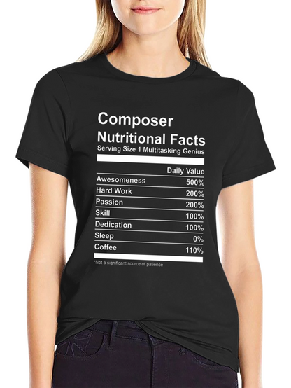 Composer Nutritional Facts T-Shirt