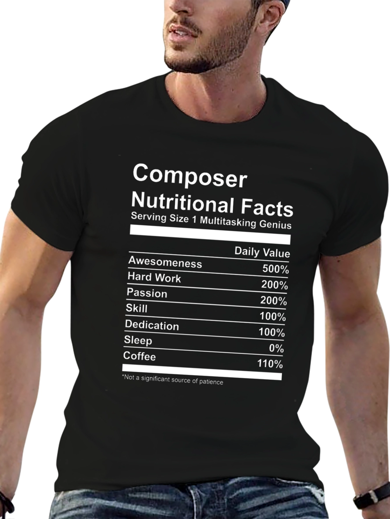 Composer Nutritional Facts T-Shirt