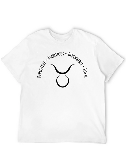 Taurus Zodiac Sign T-Shirt - Persistent Ambitious Loyal