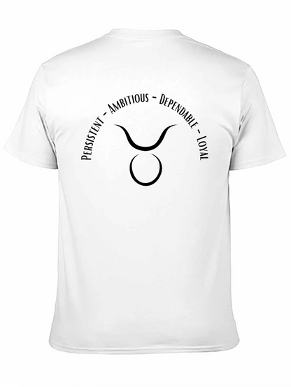 Taurus Zodiac Sign T-Shirt - Persistent Ambitious Loyal