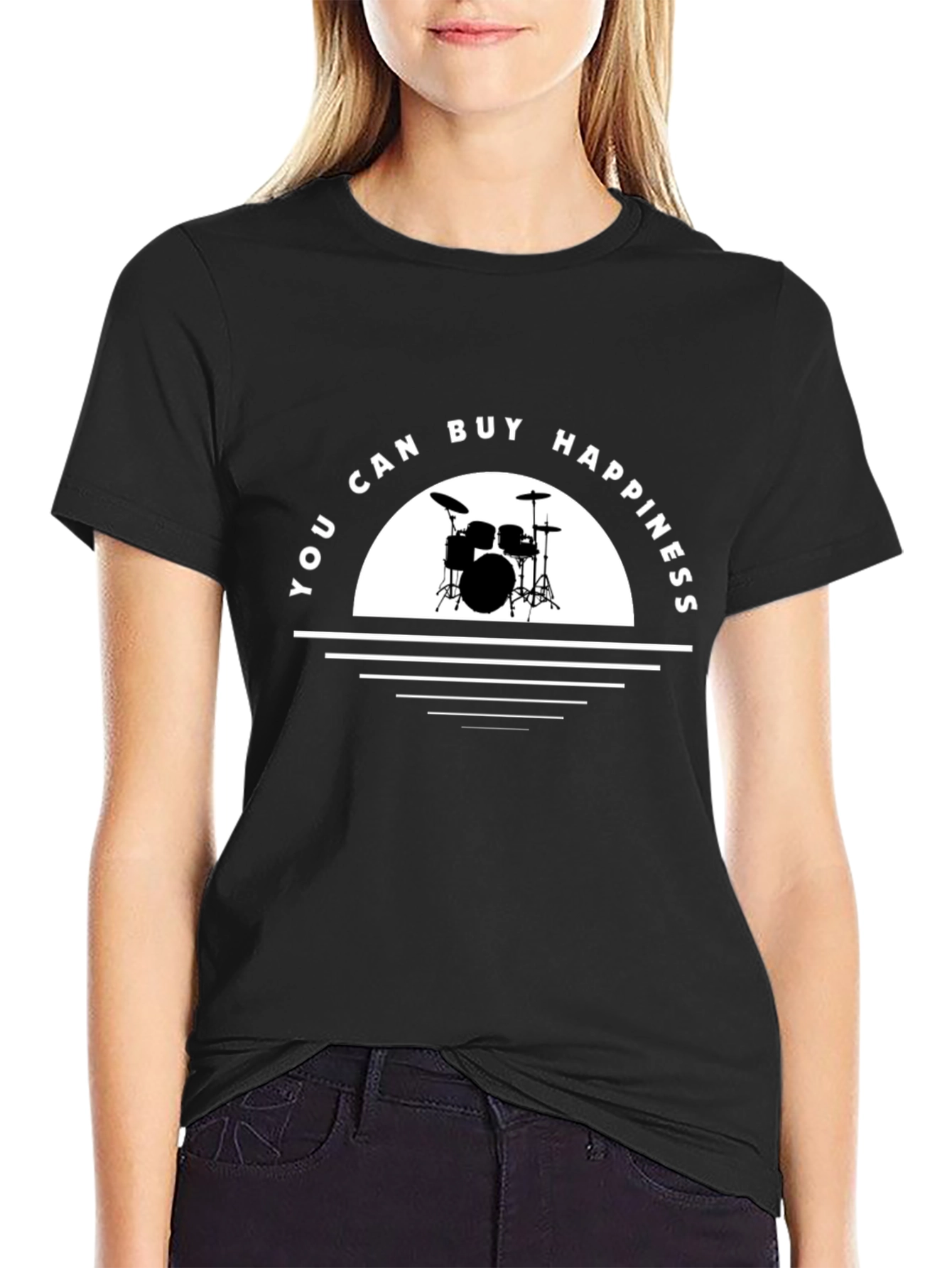 You Can Buy Happiness Drum T-Shirt