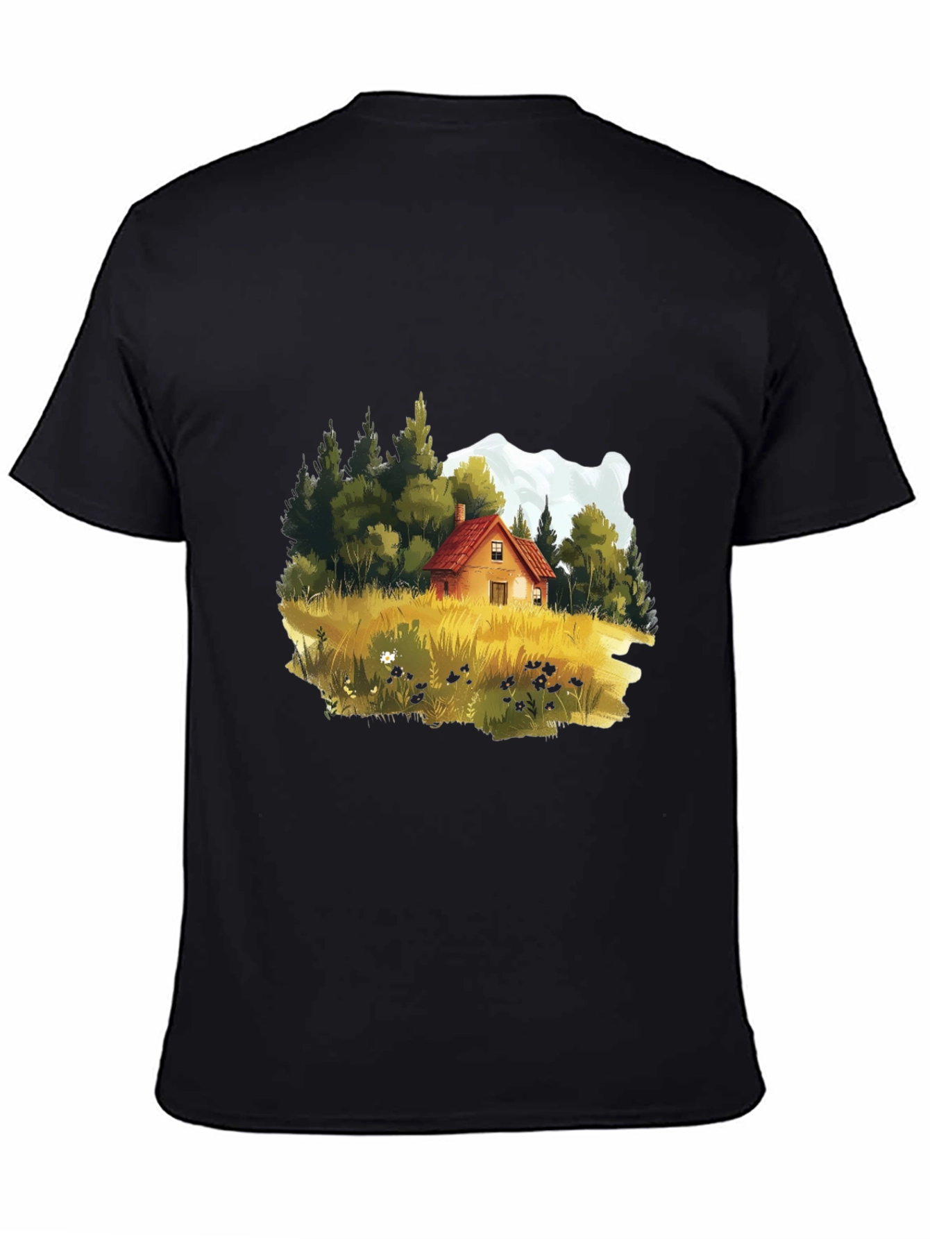 Cabin in the Woods Graphic Tee - Black