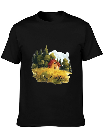 Cabin in the Woods Graphic Tee - Black